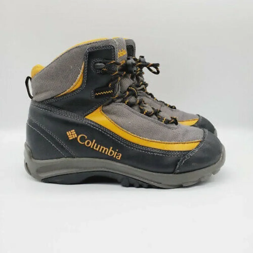 Columbia Youth Omni Grip Yellow‎ Gray Hiking Shoes